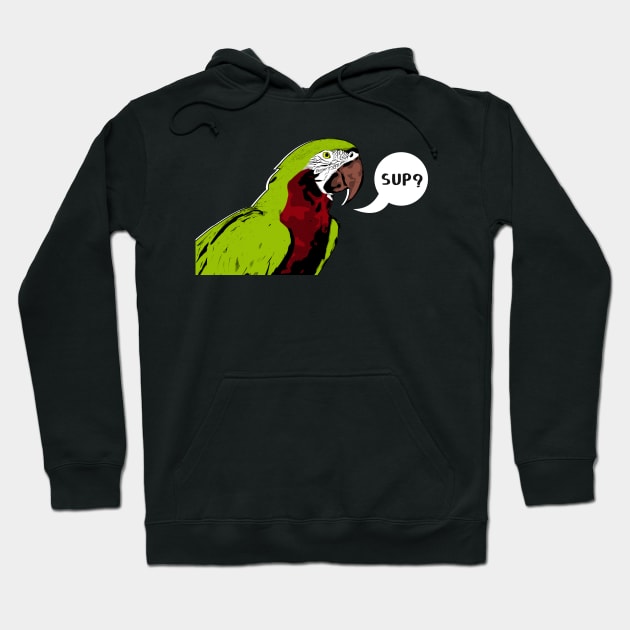 Great green macaw Comic Art Hoodie by boholoc0